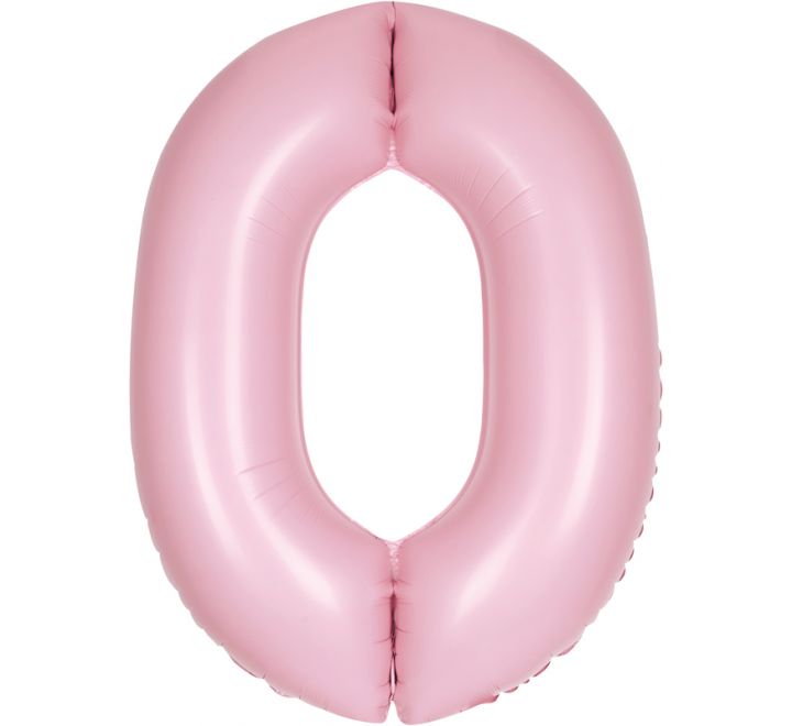 Matt Pink Foil Number Balloon